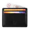 Kožené pouzdro s blokováním RFID karet (černé)