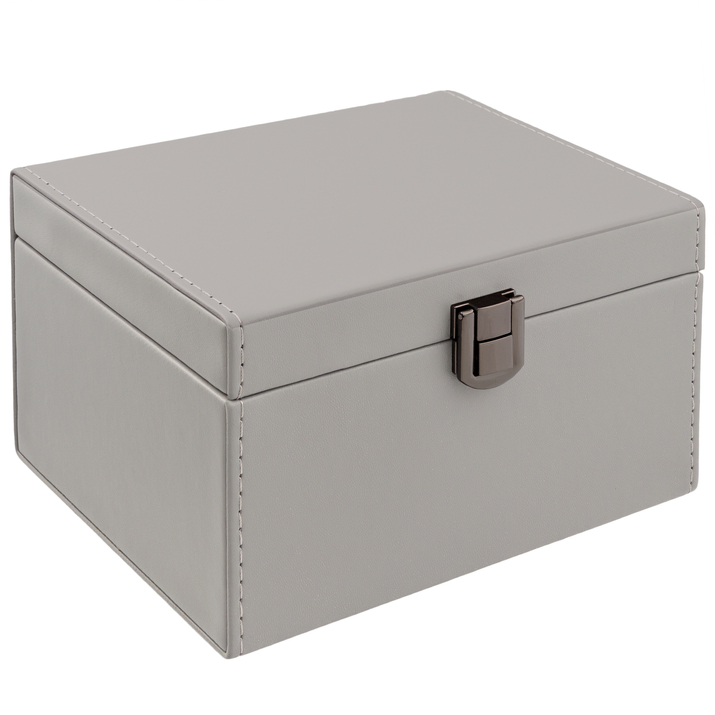 Schránka Faradayova klec na klíče od auta Keyless (šedá, černé zapínání)