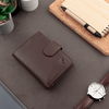 Pánská kožená peněženka na karty a mince SMART RFID BLOCK (hnědá)