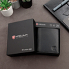 Pánská kožená peněženka s ochranou RFID BLOCK (černá)