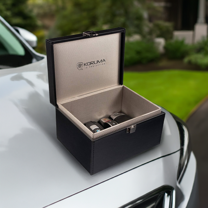 Bezklíčová schránka proti krádeži k zabezpečení klíčů od auta (černá)