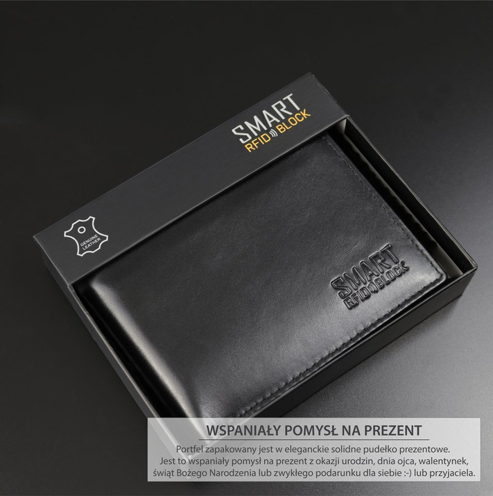 Peněženka 3 v 1 pro mládež s ochranou RFID BLOCK (černá)