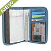 Peněženka na pas a bezkontaktní karty RFID (tyrkysová)