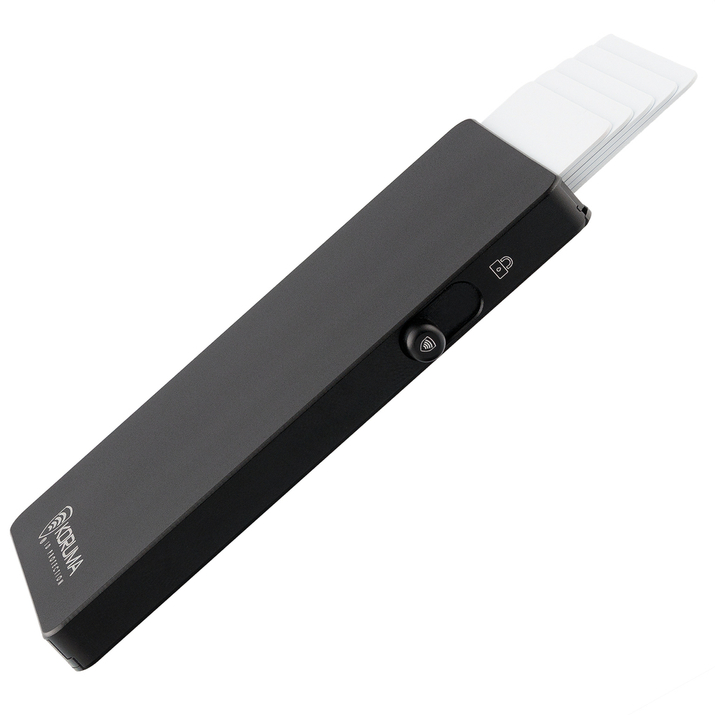 Hliníkové pouzdro na karty s magsafe (černé)