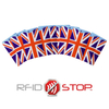 Pouzdro proti krádeži pro bezkontaktní karty (Union Jack) sada 10ks.