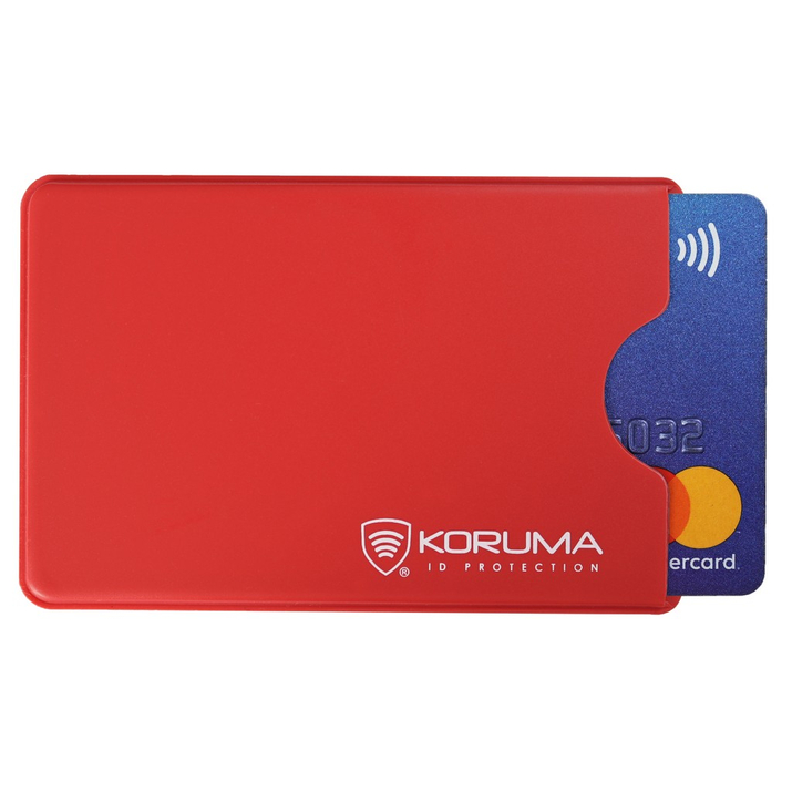 Plastové pouzdro RFID na debetní kartu proti krádeži (červené)