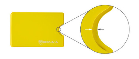 Plastové pouzdro proti krádeži karty RFID (žluté)