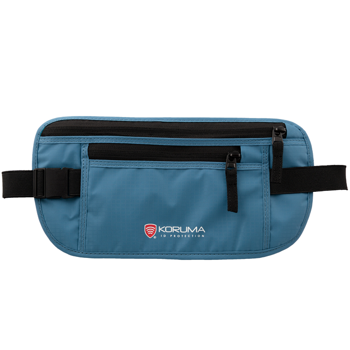 Diskrétní turistické pouzdro s ochranou RFID (Modrý)