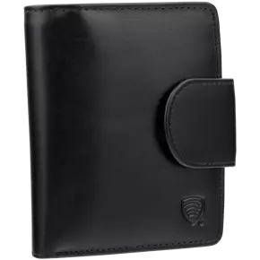 Dámská kožená peněženka s ochranou RFID (černá)
