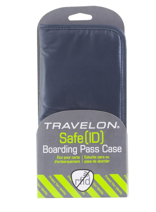 Cestovní peněženka s ochranou karet (tmavě šedá)