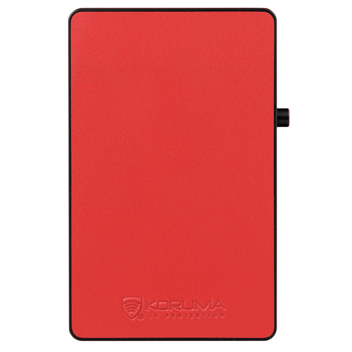 Pánská kožená peněženka s hliníkovým pouzdrem (černá)