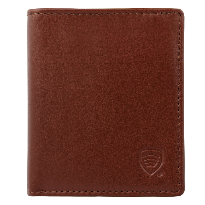 Pánská extra malá kožená peněženka RFID BLOCK (hnědá)