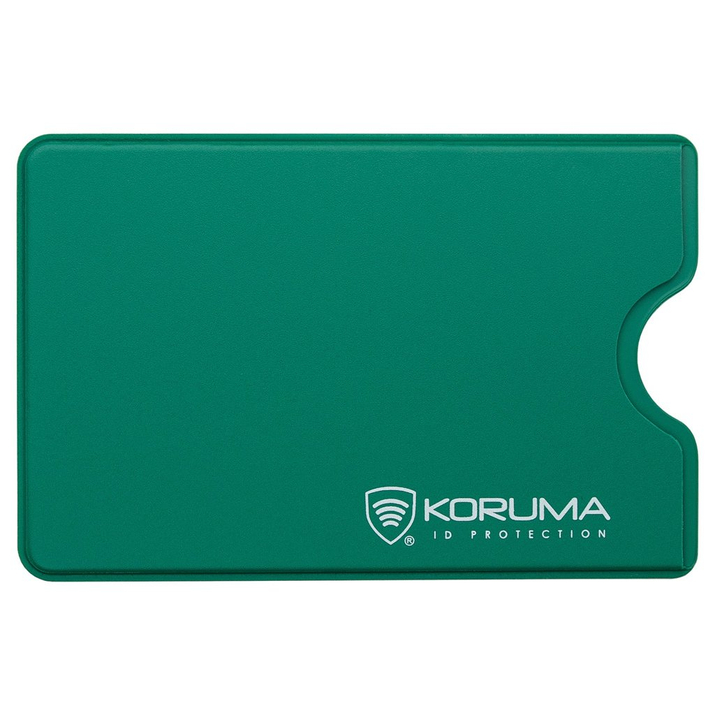 Plastové pouzdro s ochranou RFID na kreditní kartu (zelené)