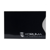 Pouzdro na bezkontaktní karty - Koruma (vertikální, černé, stříbrné logo) sada 5ks.