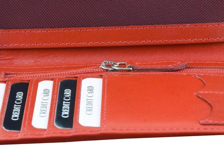 Ochranná peněženka s blokováním RFID - pro cestovatele (červená)