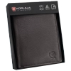 Pánská kožená peněženka s ochranou RFID BLOCK (hnědá)