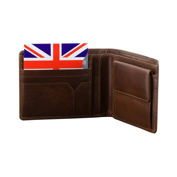 Pouzdro proti krádeži pro bezkontaktní karty (Union Jack) sada 10ks.