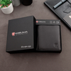 Pánská kožená peněženka s ochranou RFID BLOCK (hnědá)