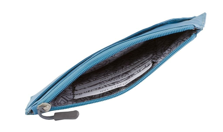 Peněženka s bezkontaktním zabezpečením karet (tyrkysová) horizontální