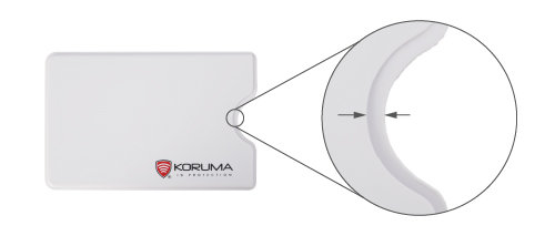 Plastové pouzdro RFID proti krádeži (bílé)