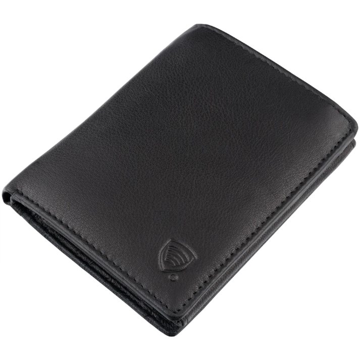 Pánská kožená peněženka s ochranou RFID BLOCK (černá)