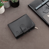 Pánská vertikální kožená peněženka s ochranou RFID BLOCK (černá)