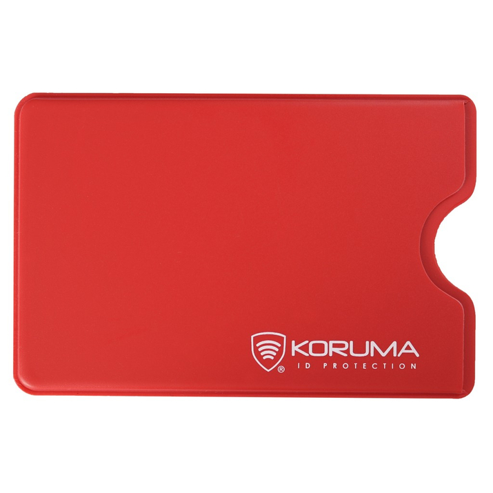 Plastové pouzdro RFID na debetní kartu proti krádeži (červené)