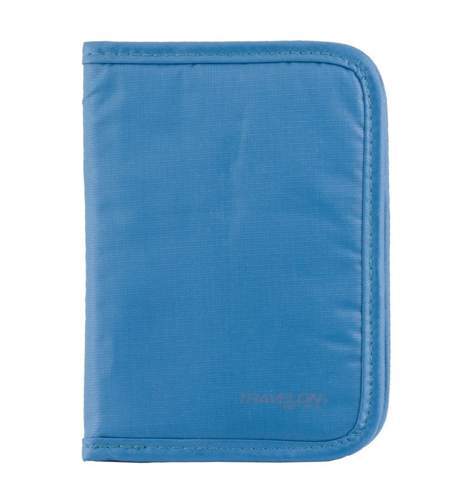 Peněženka na pas a bezkontaktní karty RFID (tyrkysová)