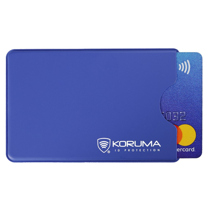 Plastové pouzdro RFID proti krádeži platební karty (modré)