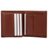 Pánská extra malá kožená peněženka RFID BLOCK (hnědá)